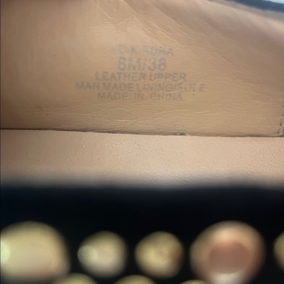 Vince Camuto Kindra Black Suede and Gold Studded Women's Slip On Sneakers - Picture 9 of 12